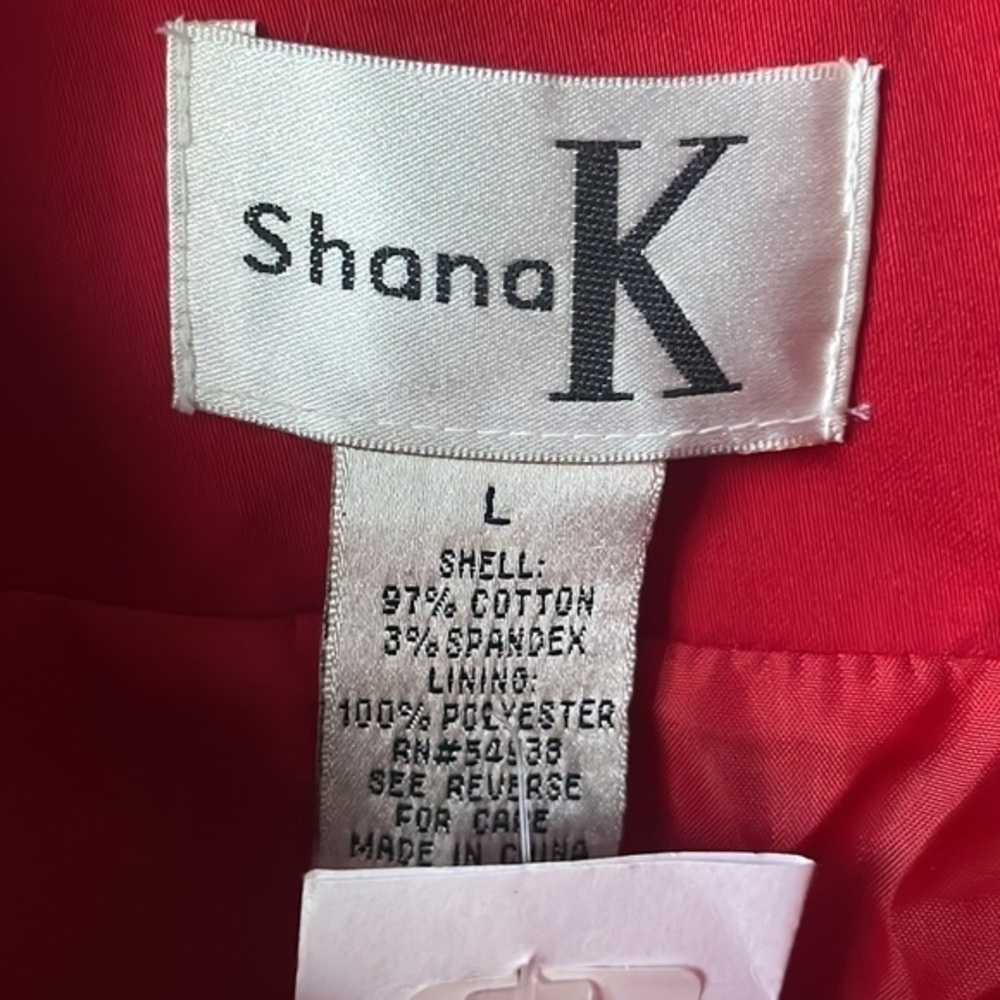 Shana K Jacket Red, Stunning, Basic Jacket Size L… - image 6